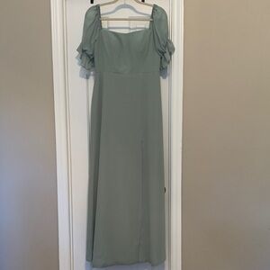 Revelry Sage Green Bridesmaid Dress